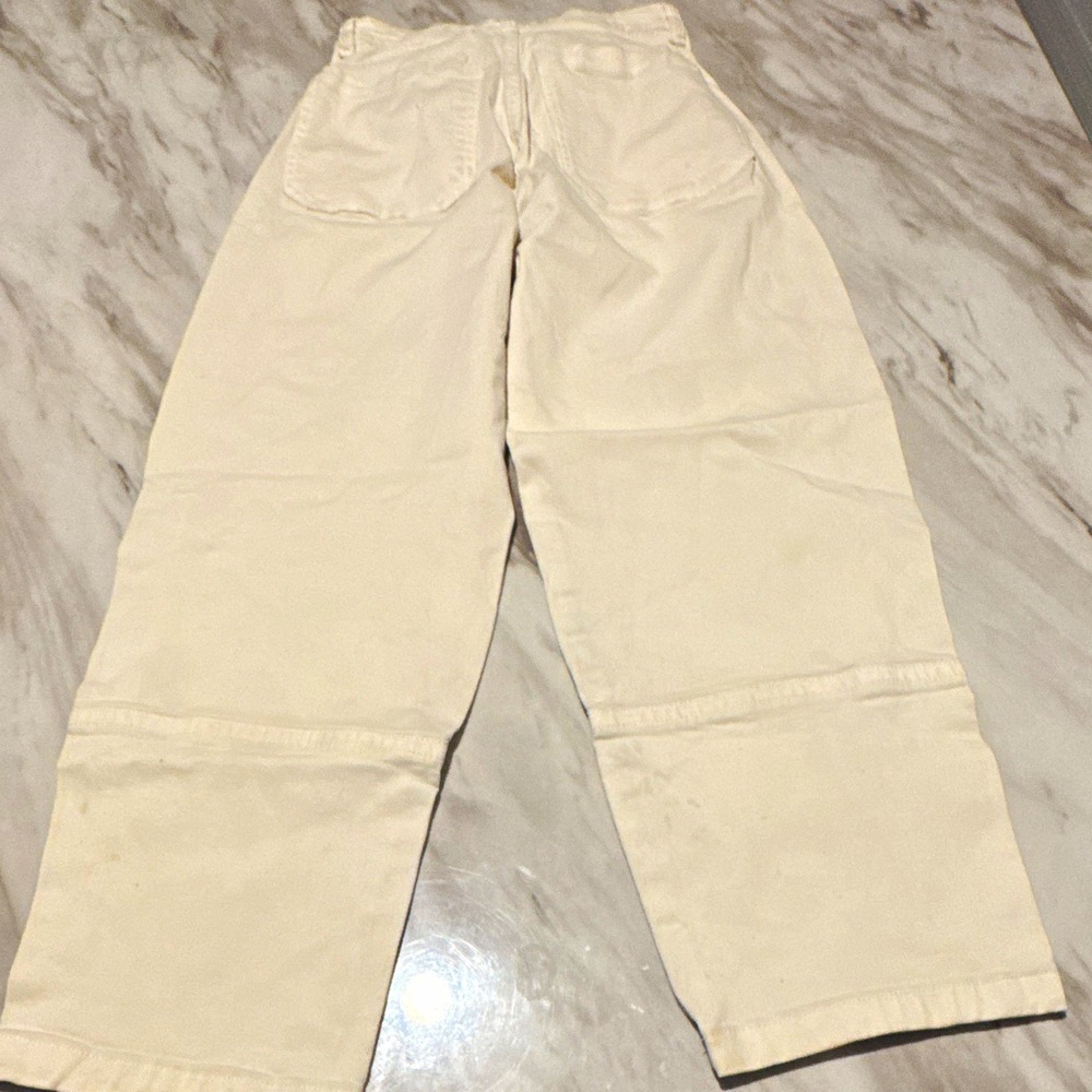 Everlane Beige Chino Pants Women's Size 0 Straight Leg Pockets 28" Inseam 667